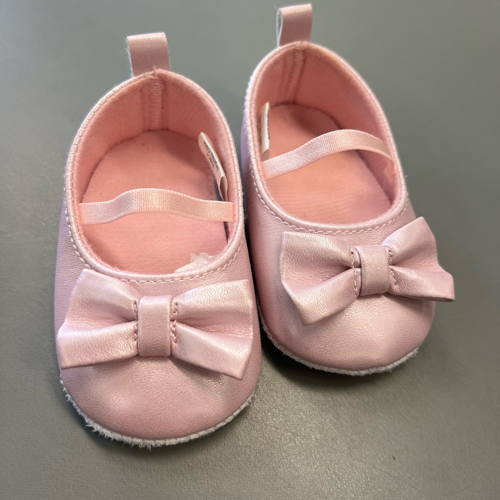 Honest Baby Pre-Walker Girl Shoes; Size 0-6 months; new